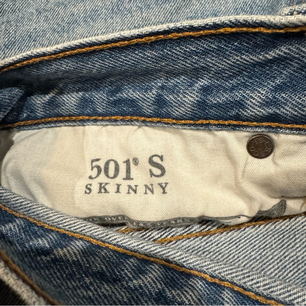 Levi's 501 Skinny Jeans - Can’t Touch This 26W x 28L - Picture 5 of 6